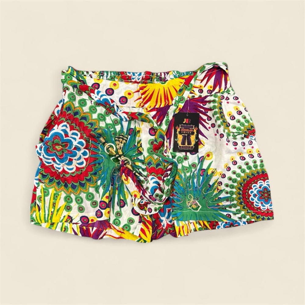 Vibrant‎ High Waist Floral Women's Shorts